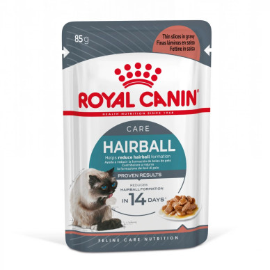 Royal Canin Hairball Care – Hrană Umedă pentru Pisici Adulte, în Sos – 85 g